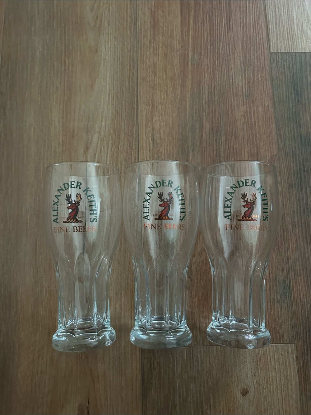 Alexander Keith’s drinking glasses - set of 3
